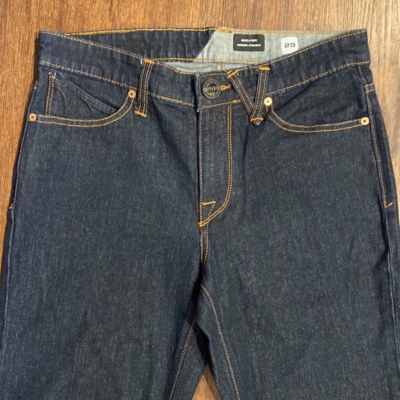 Volcom Solver Modern Straight Dark Wash Mens Jeans-Sz 29 - Picture 2 of 16